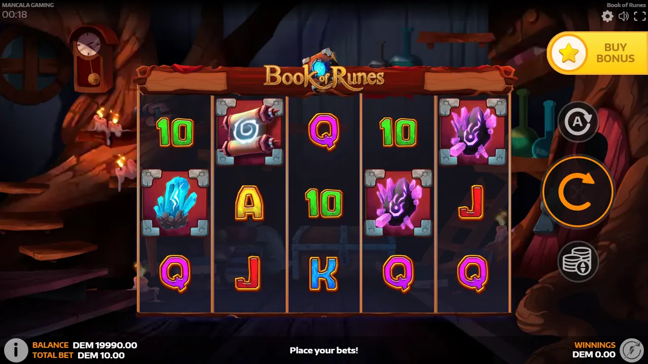 Book of Runes slot gameplay screenshot