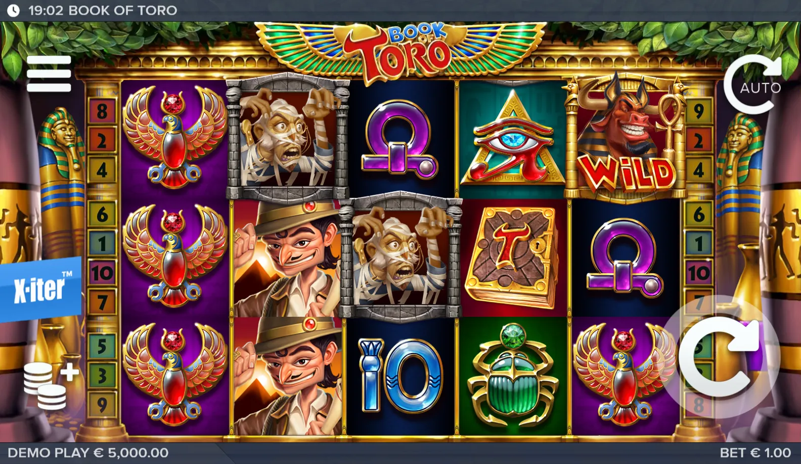 Book of Toro slot gameplay screenshot