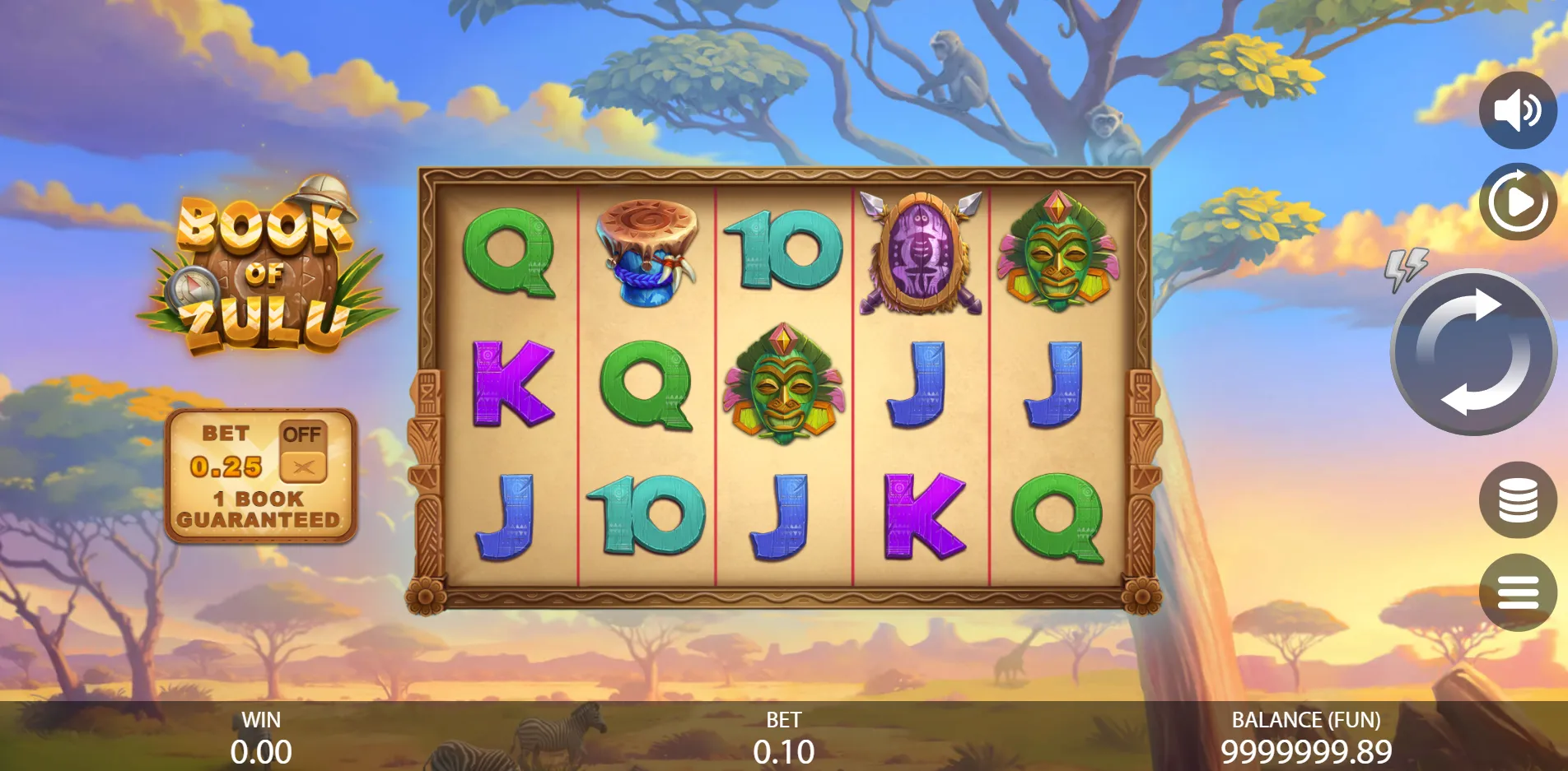 Book of Zulu slot gameplay screenshot