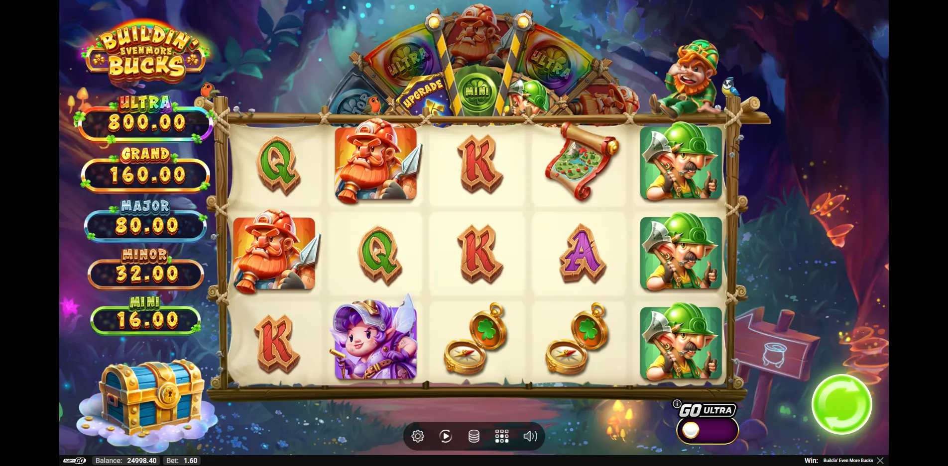 Buildin' Even More Bucks slot gameplay screenshot