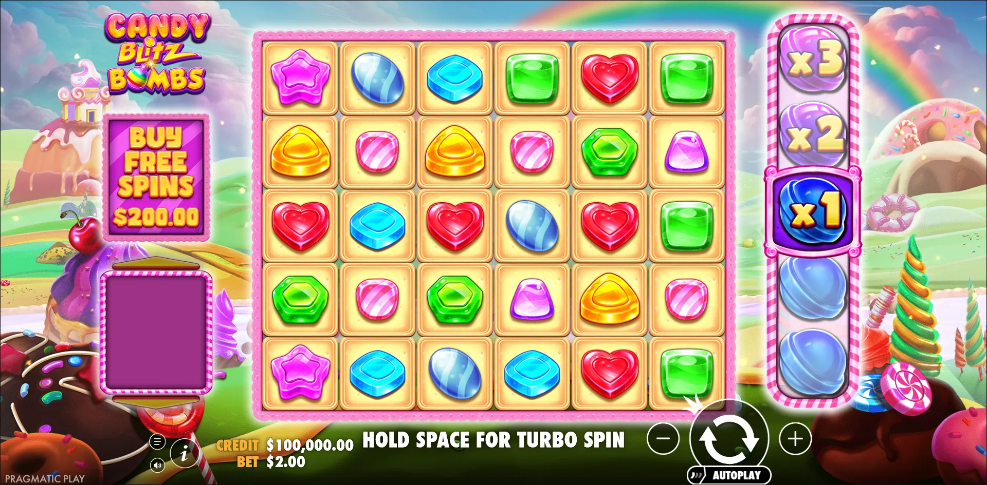 Candy Blitz Bombs slot gameplay screenshot