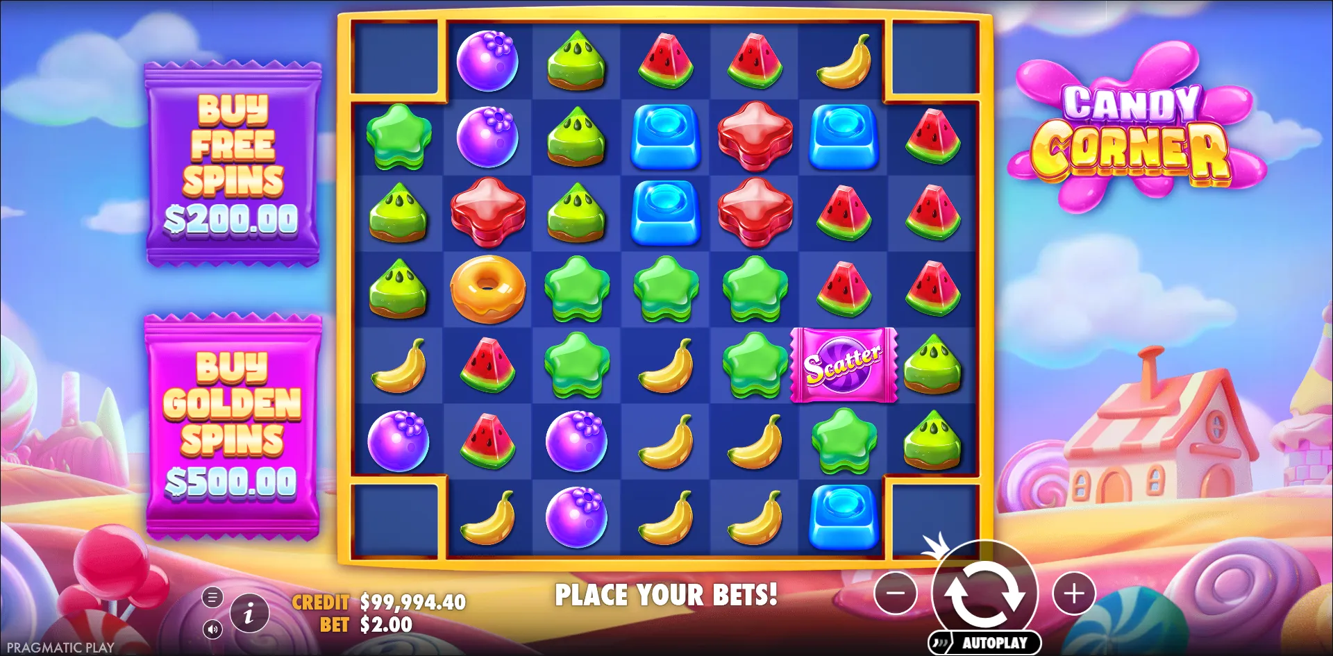 Candy Corner slot gameplay screenshot