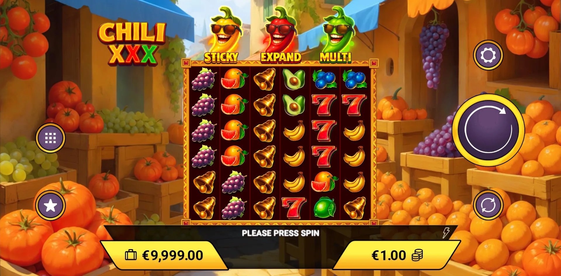 Chili XXX slot gameplay screenshot