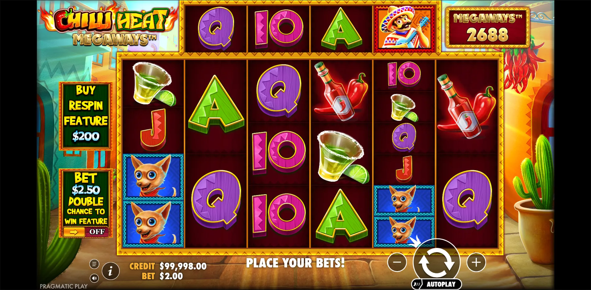 Chilli Heat Megaways slot gameplay screenshot