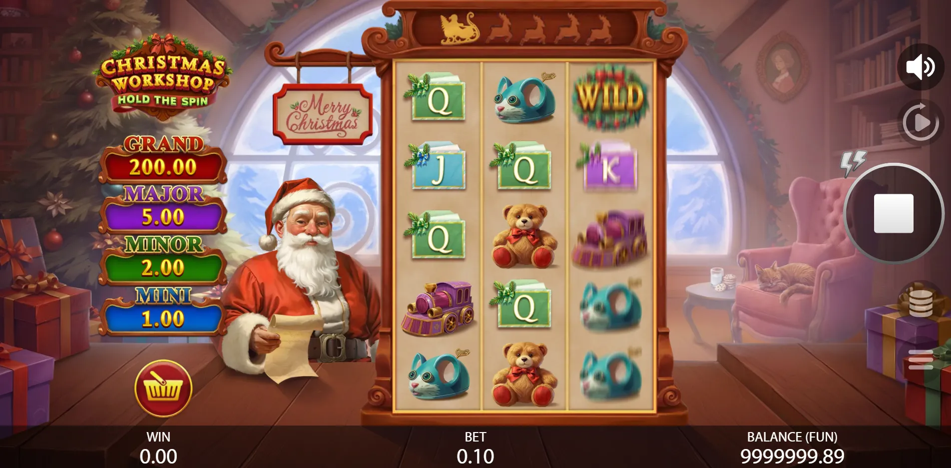 Christmas Workshop: Hold The Spin slot gameplay screenshot