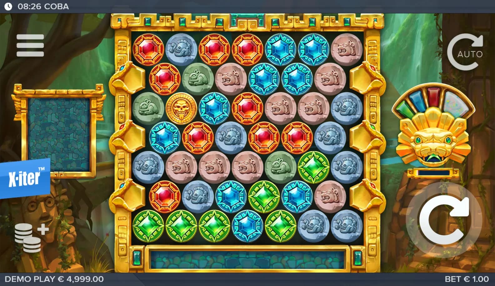 Coba slot gameplay screenshot