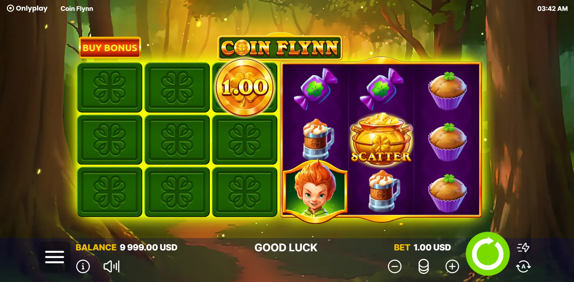 Coin Flynn slot gameplay screenshot