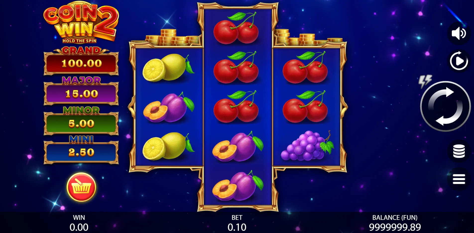 Coin Win 2: Hold The Spin slot gameplay screenshot