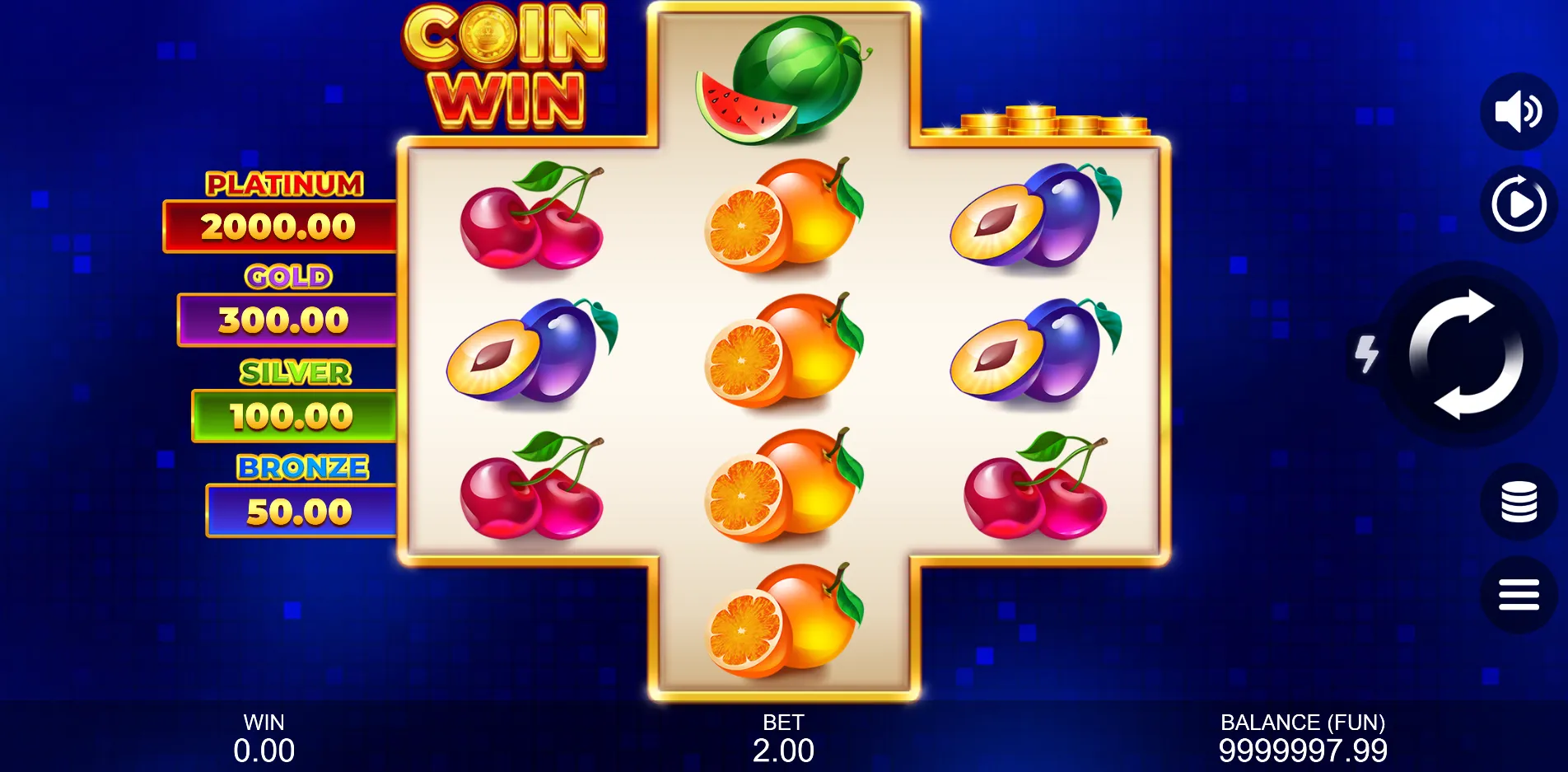 Coin Win: Hold The Spin slot gameplay screenshot