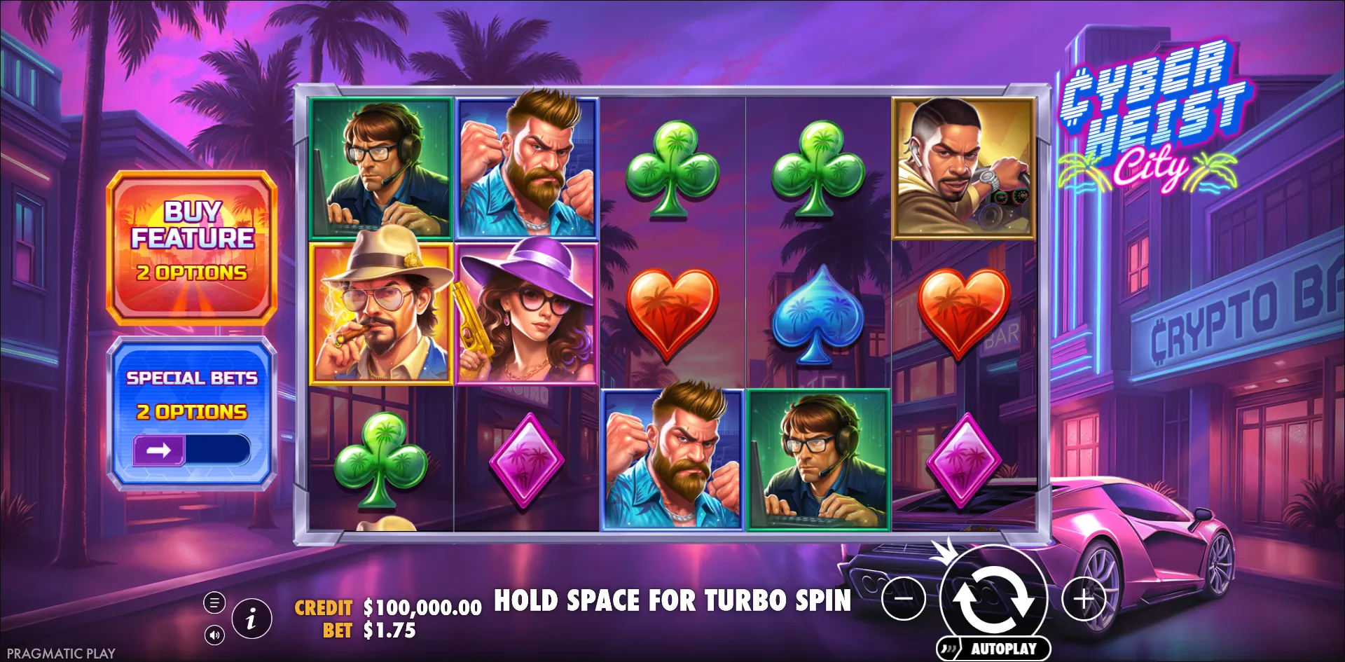 Cyberheist City slot gameplay screenshot