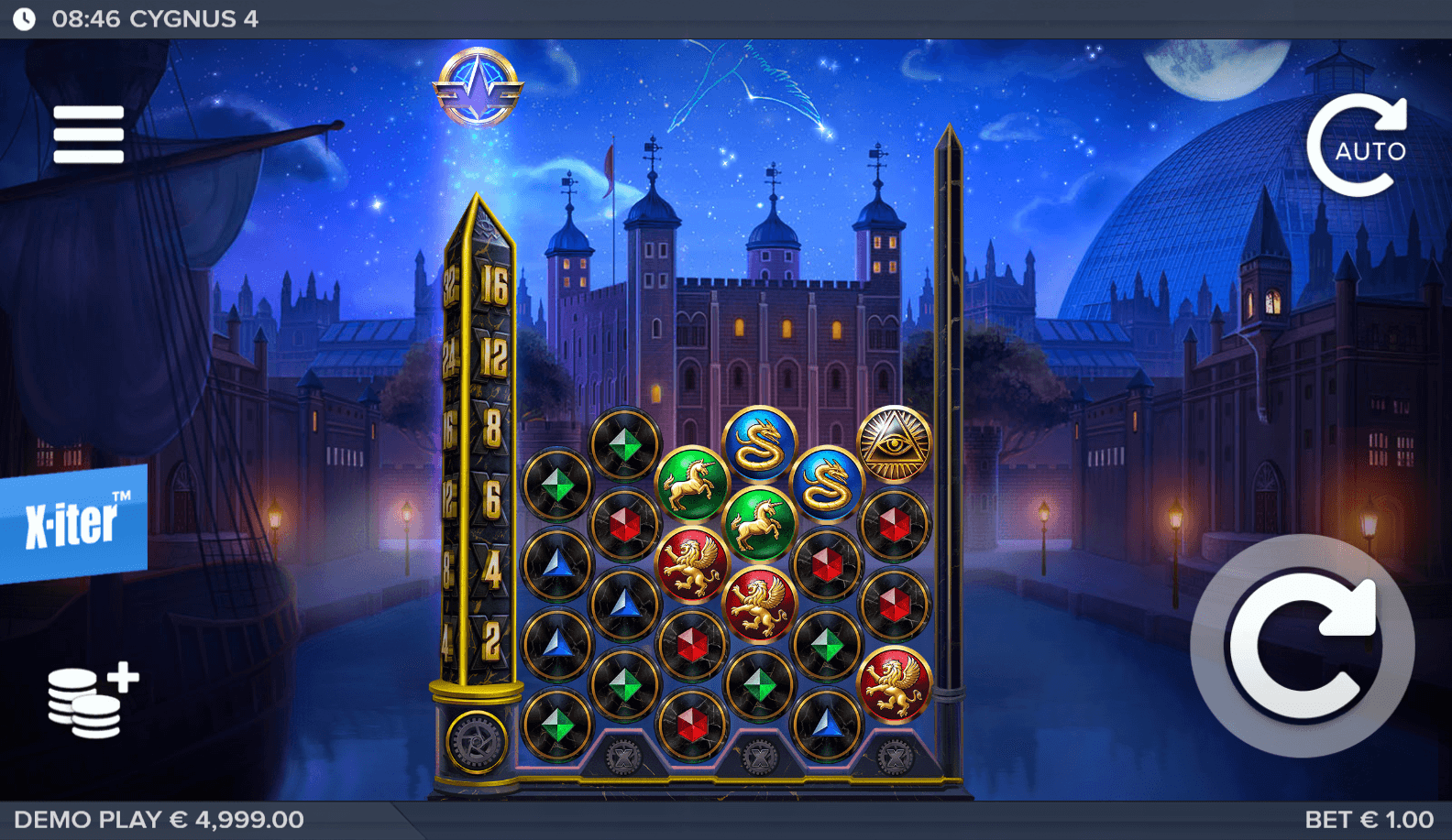 Cygnus 4 slot gameplay screenshot
