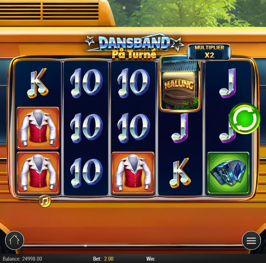 Dansband På Turné slot gameplay screenshot