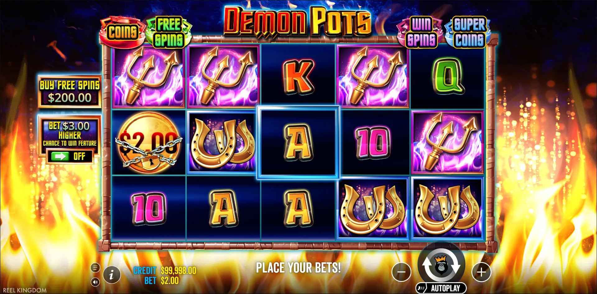 Demon Pots slot gameplay screenshot