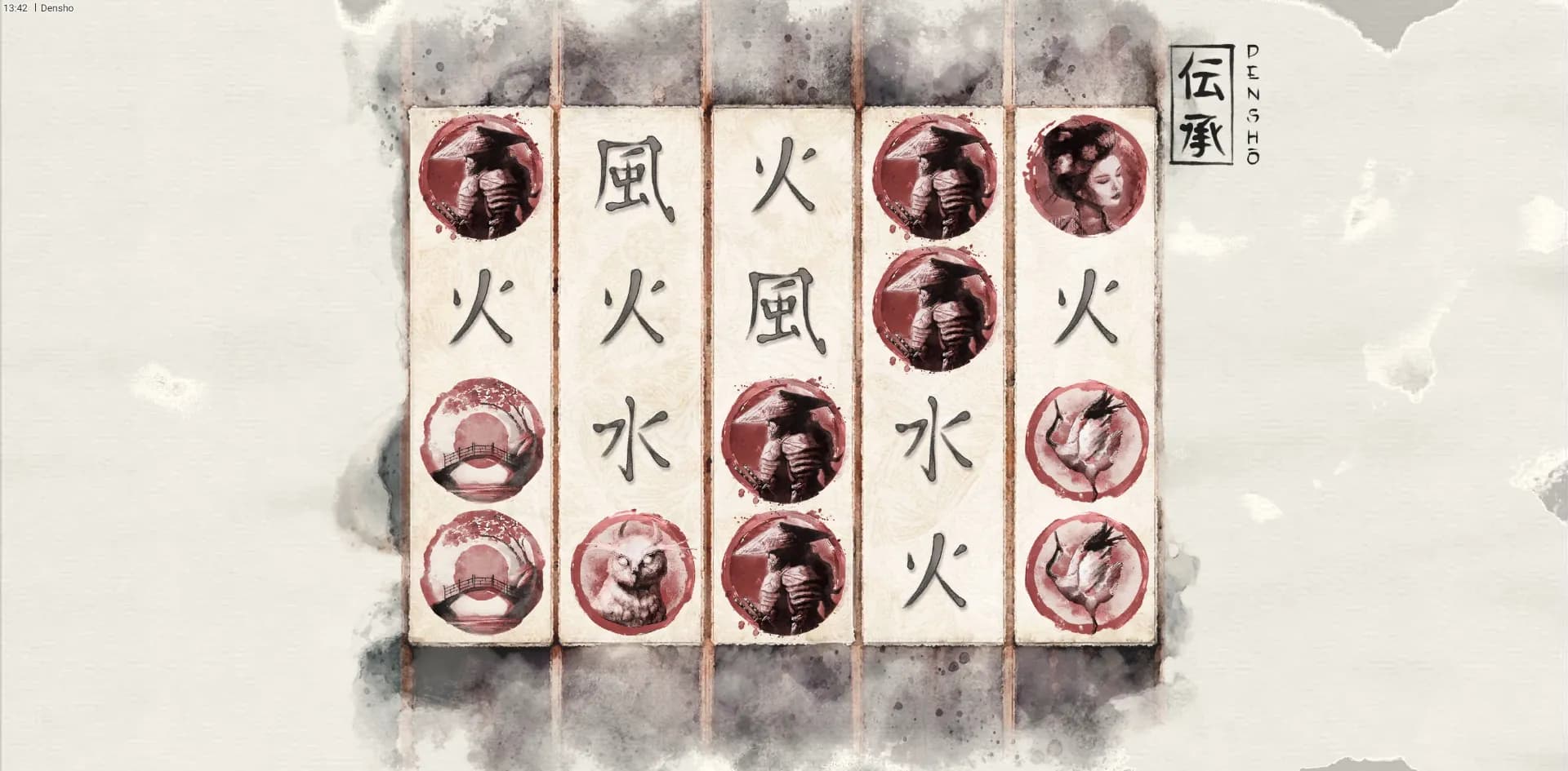 Densho slot gameplay screenshot