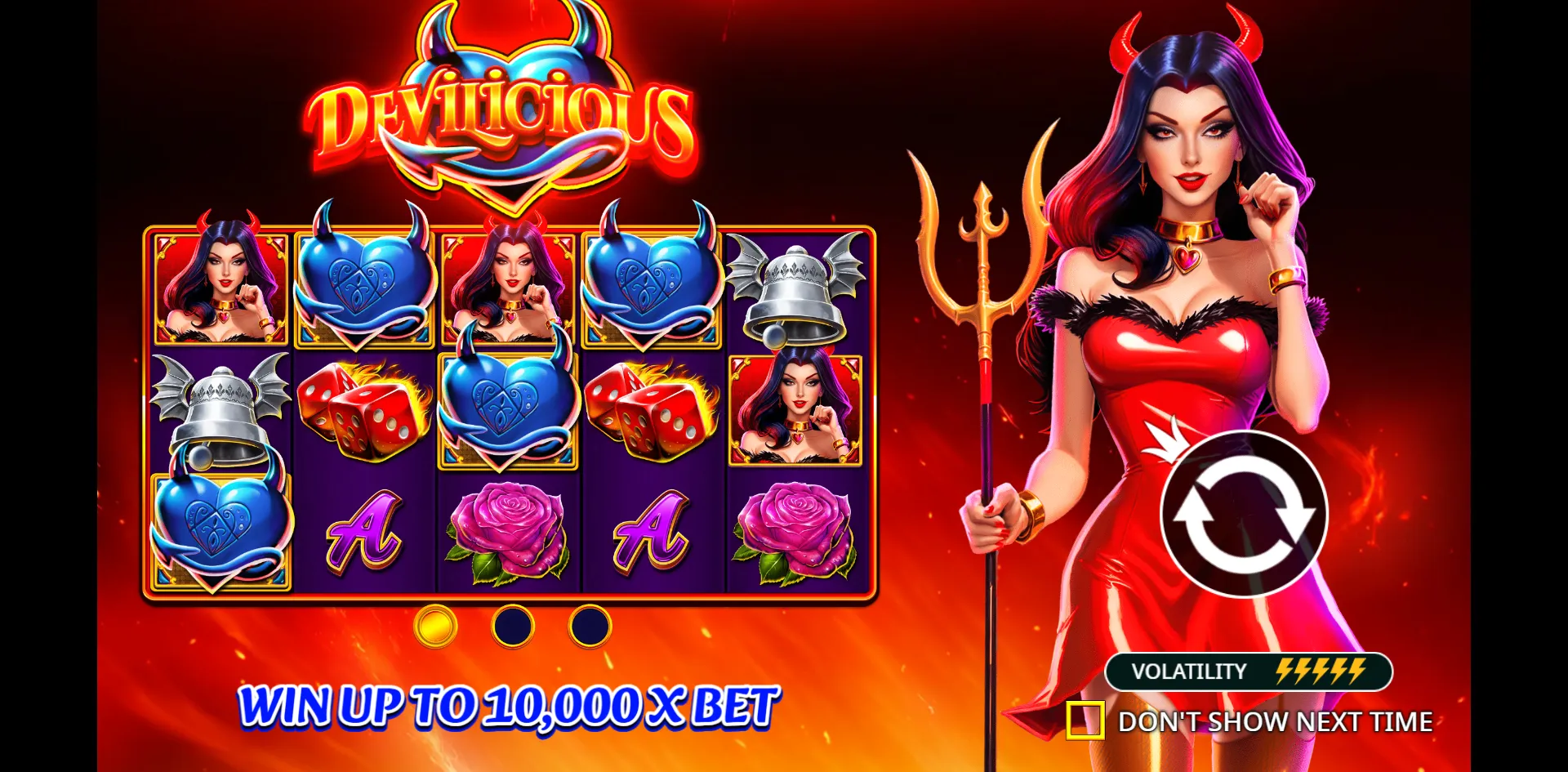 Devilicious slot gameplay screenshot