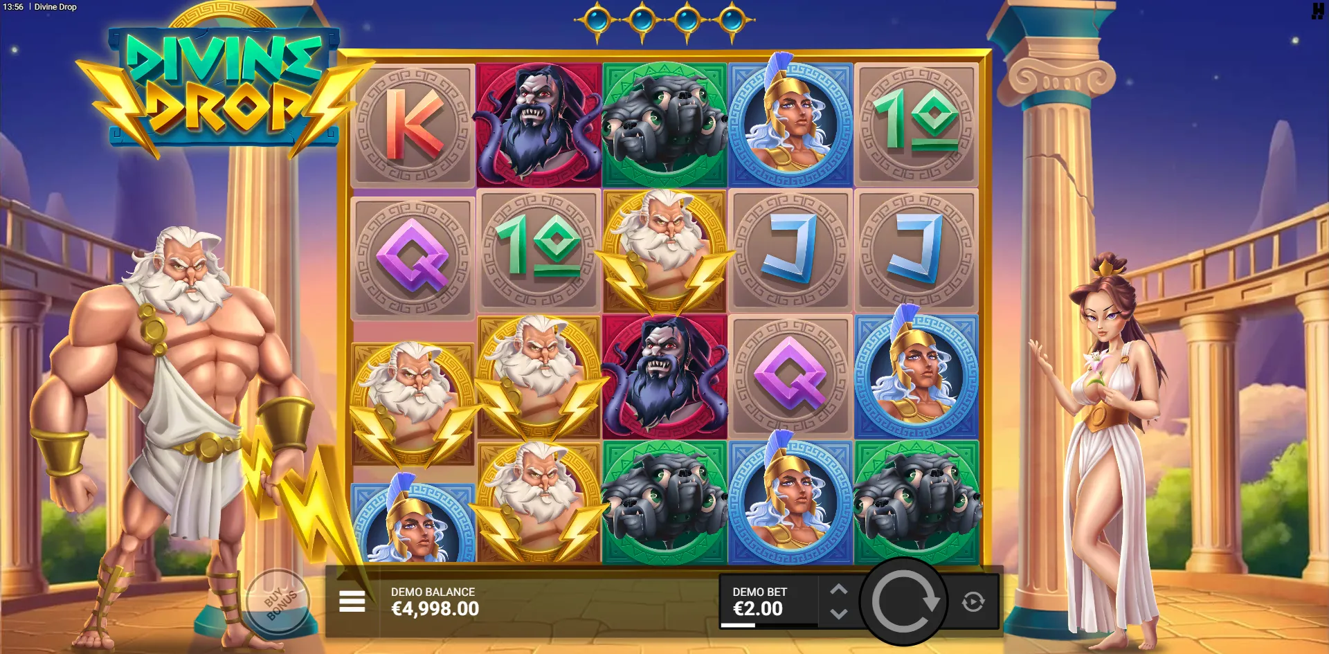 Divine Drop slot gameplay screenshot