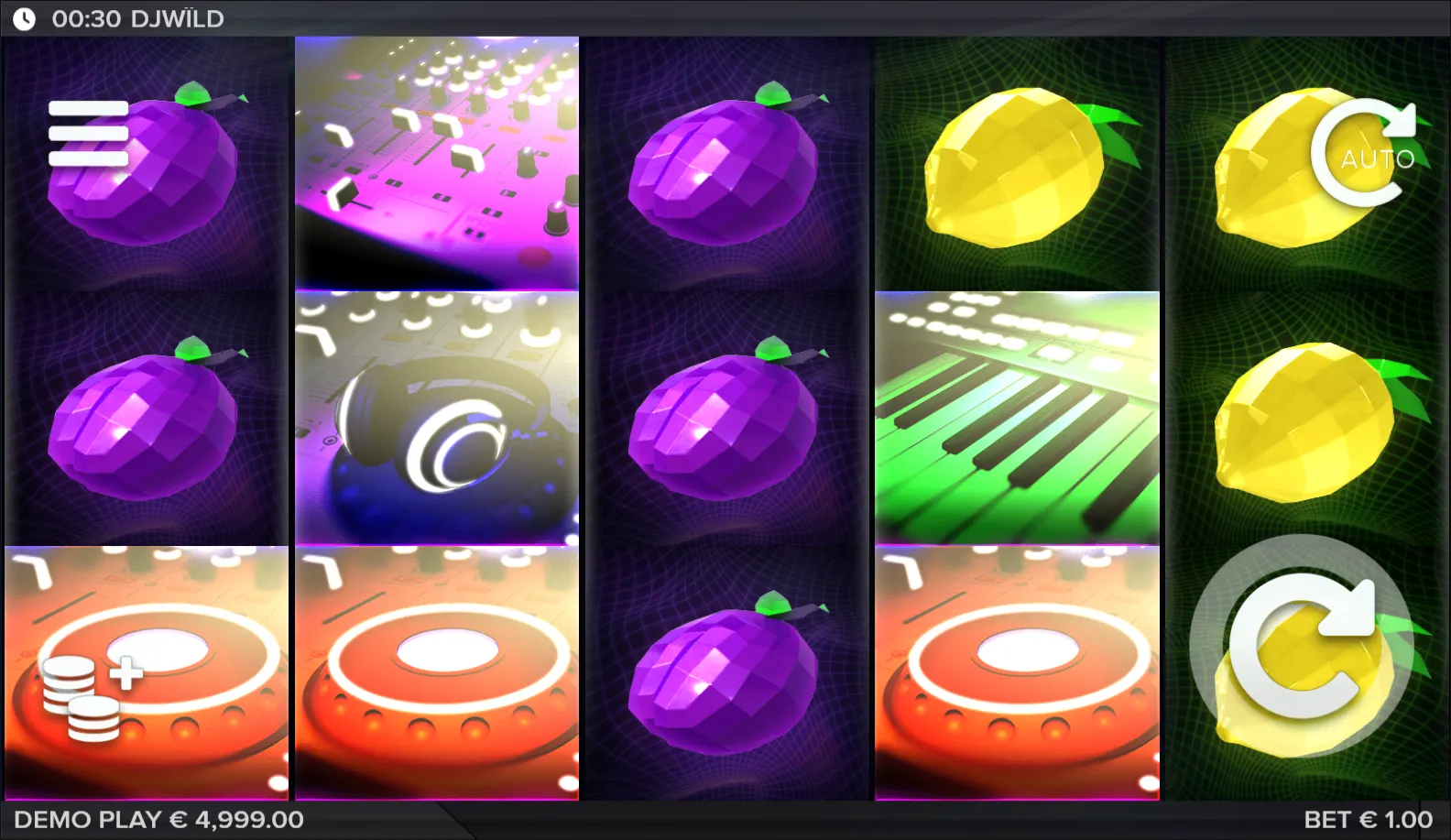 DJ Wild slot gameplay screenshot