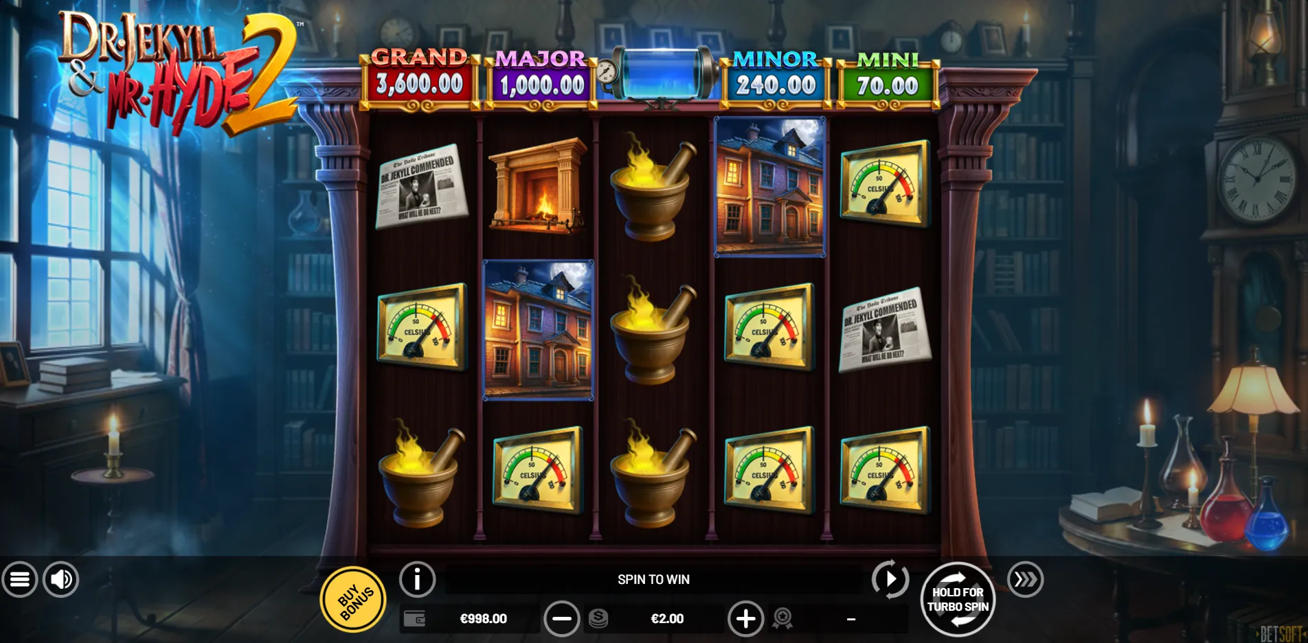 Dr. Jekyll & Mr. Hyde 2 slot gameplay screenshot