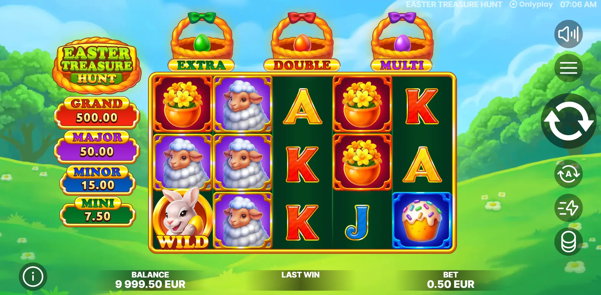 Easter Treasure Hunt slot gameplay screenshot