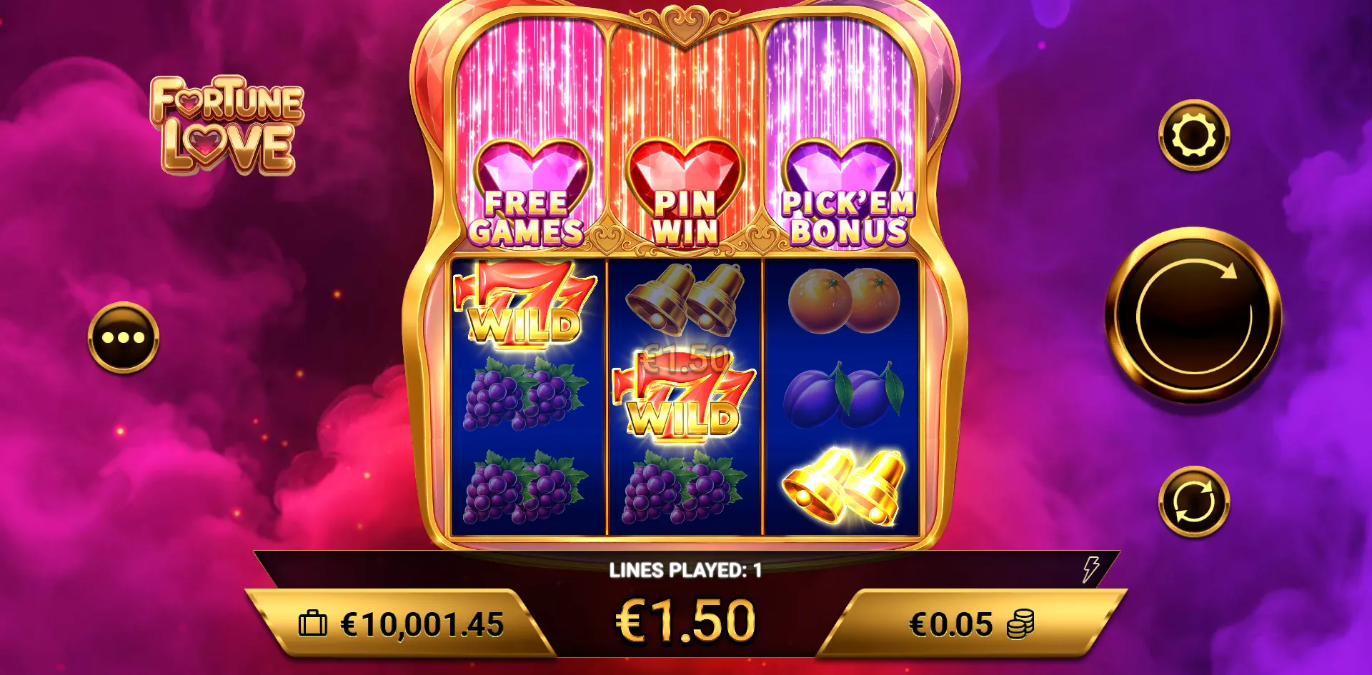 Fortune Love slot gameplay screenshot