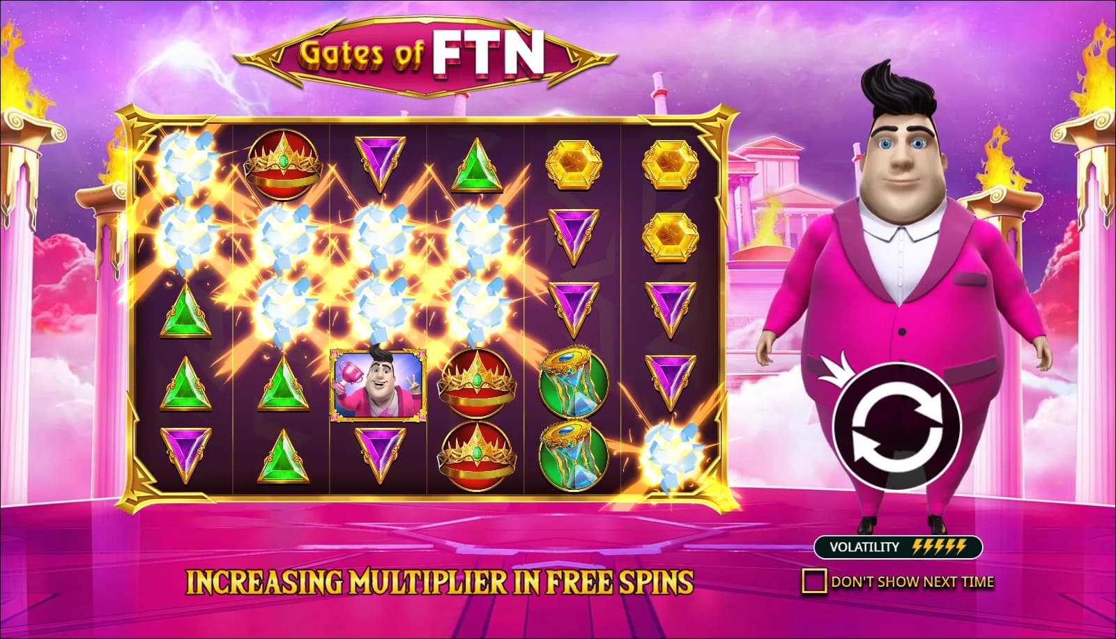 Gates of FTN slot gameplay screenshot