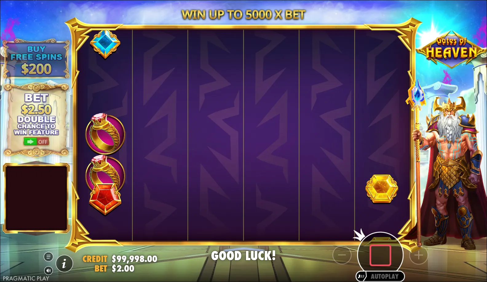 Gates of Heaven slot gameplay screenshot