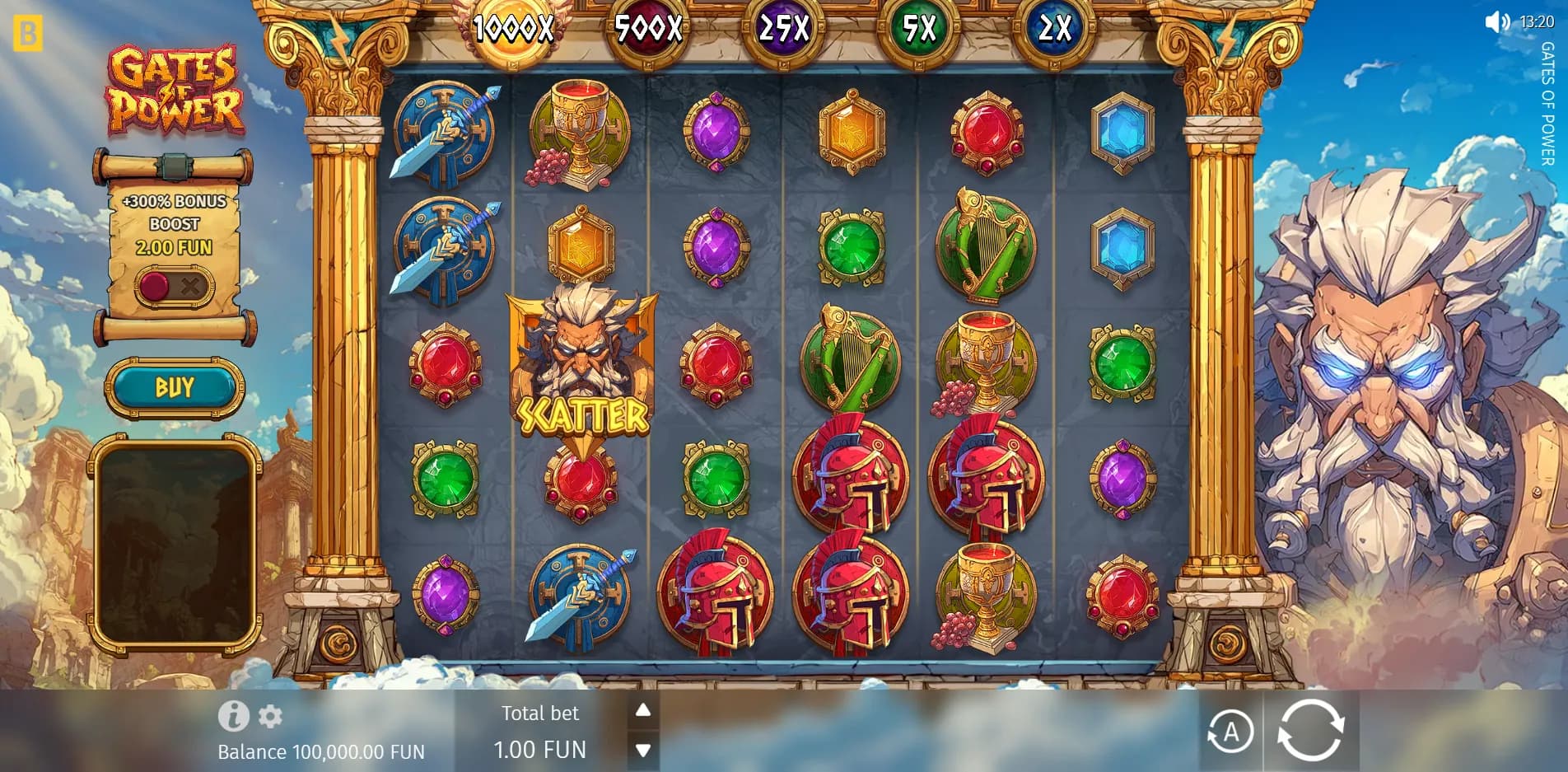 Gates of Power slot gameplay screenshot