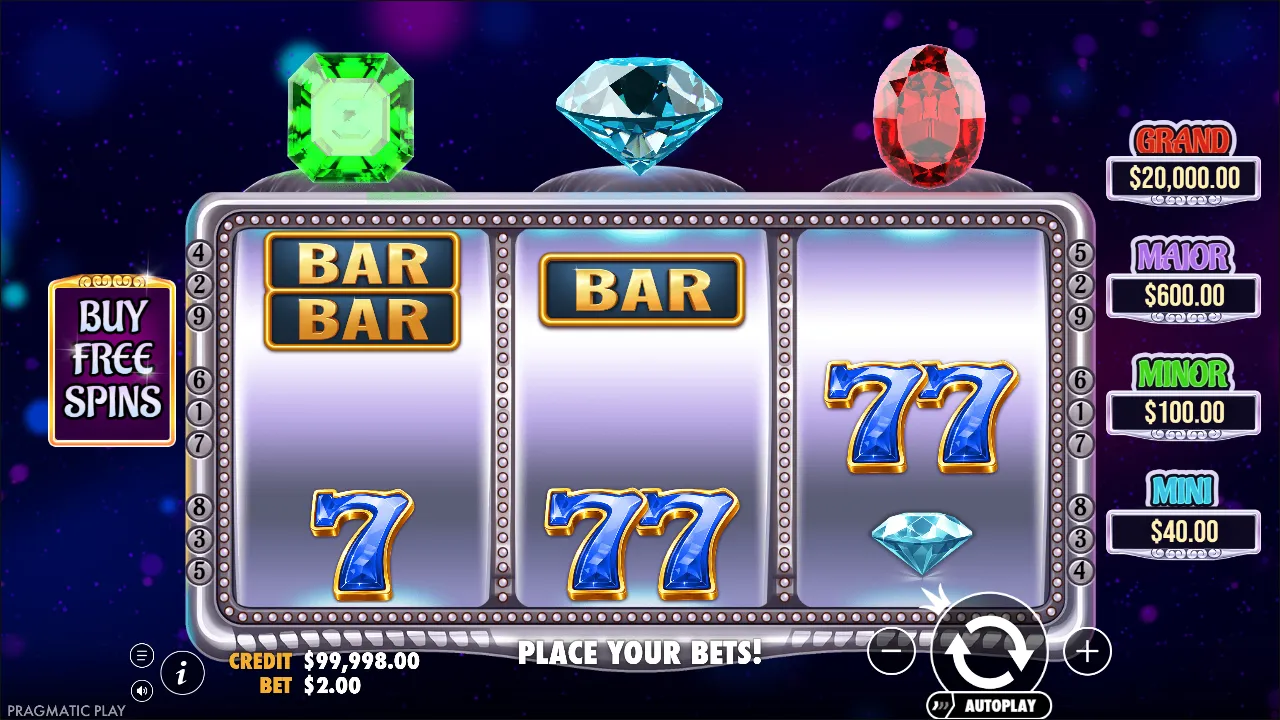 Gem Trio slot gameplay screenshot