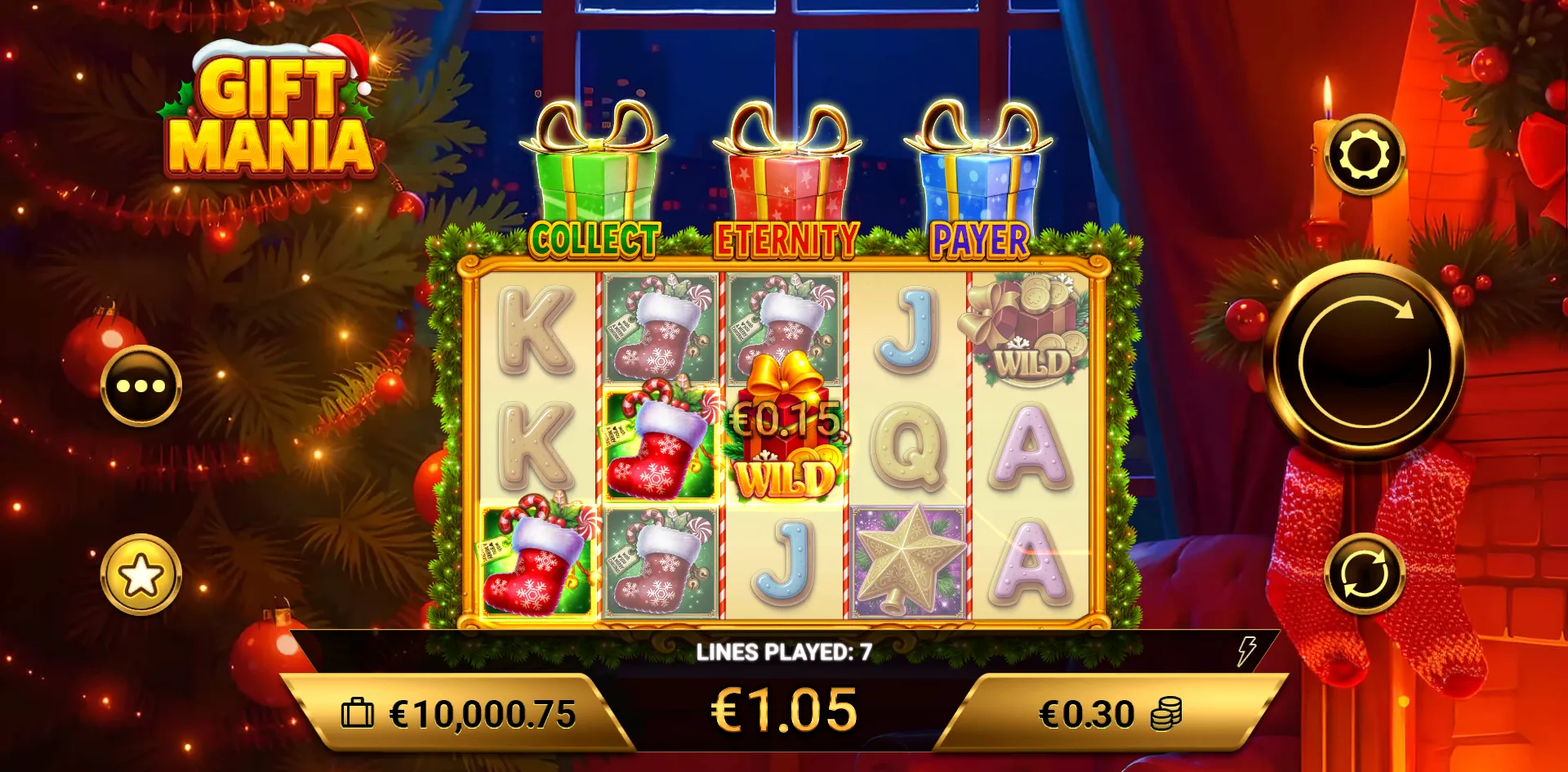 Gift Mania slot gameplay screenshot