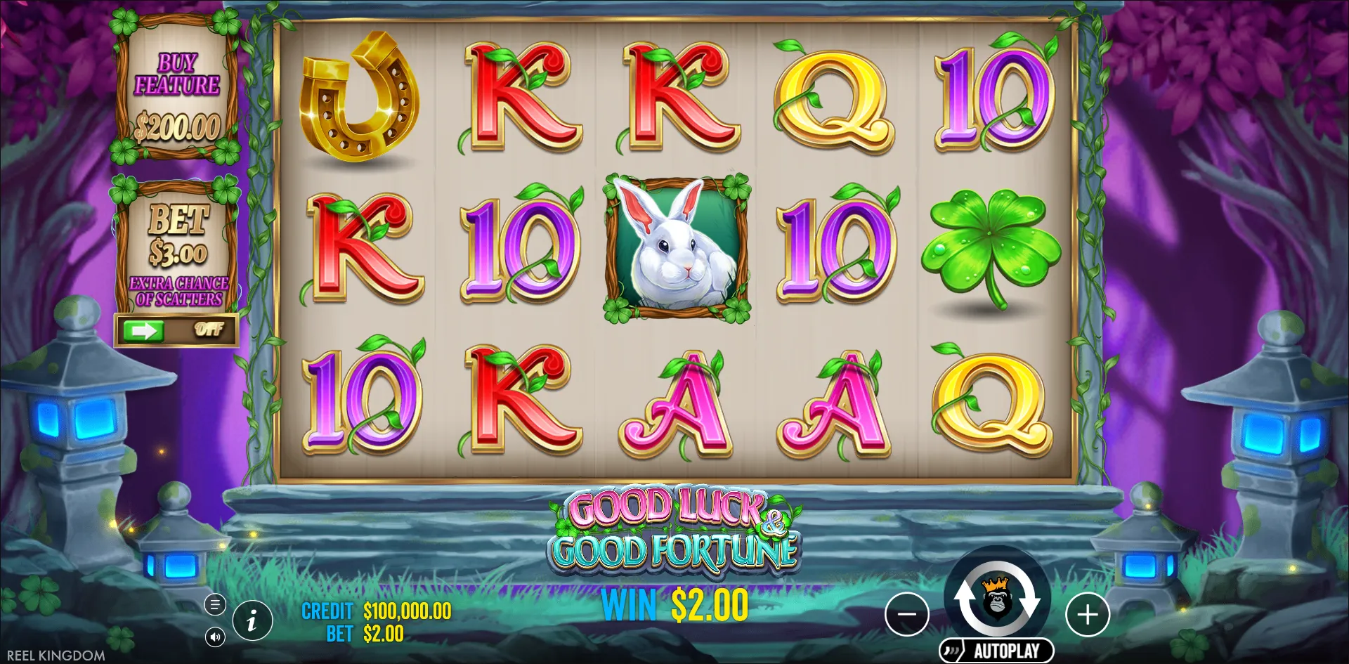 Good Luck & Good Fortune slot gameplay screenshot