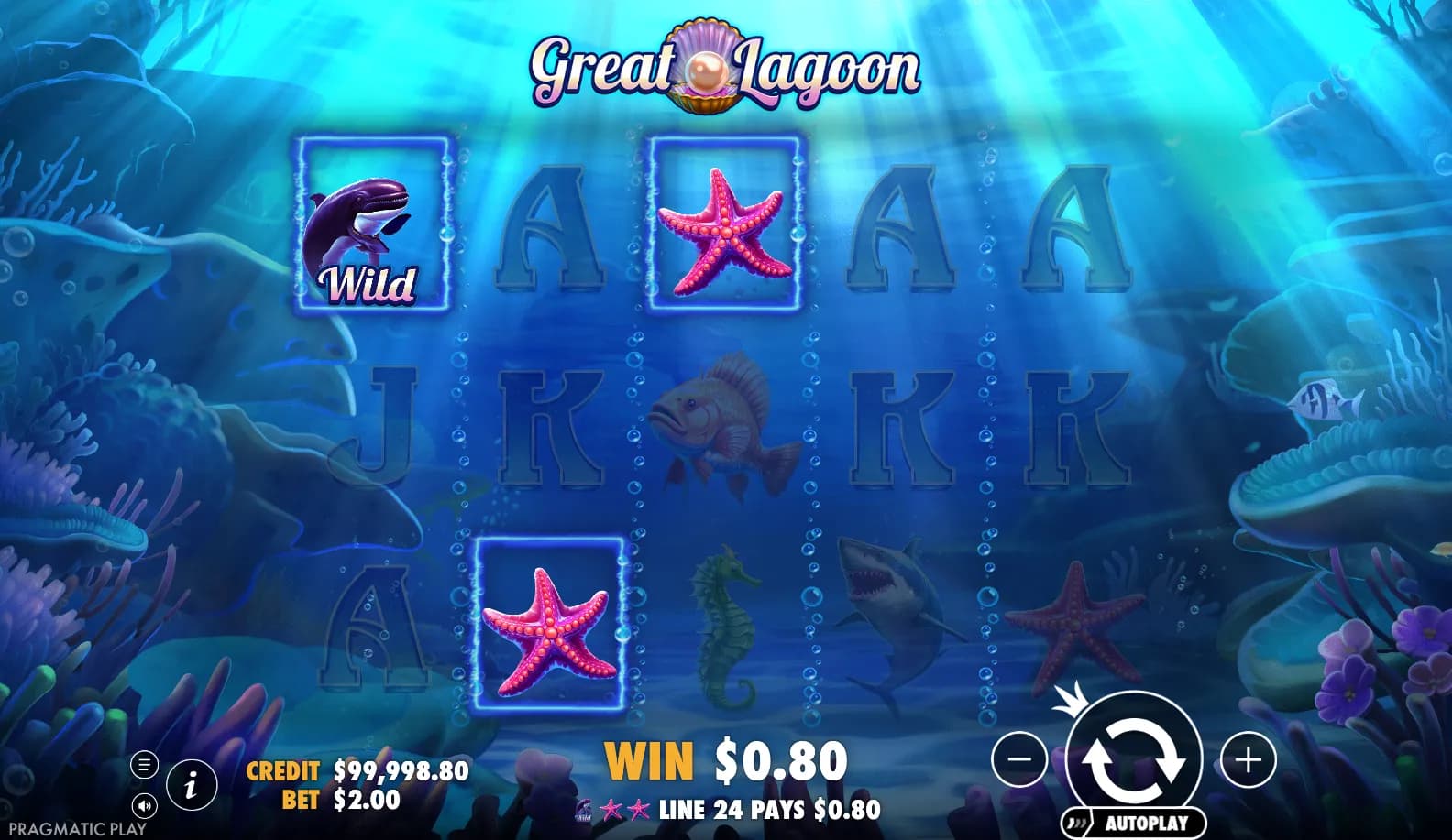 Great Lagoon slot gameplay screenshot