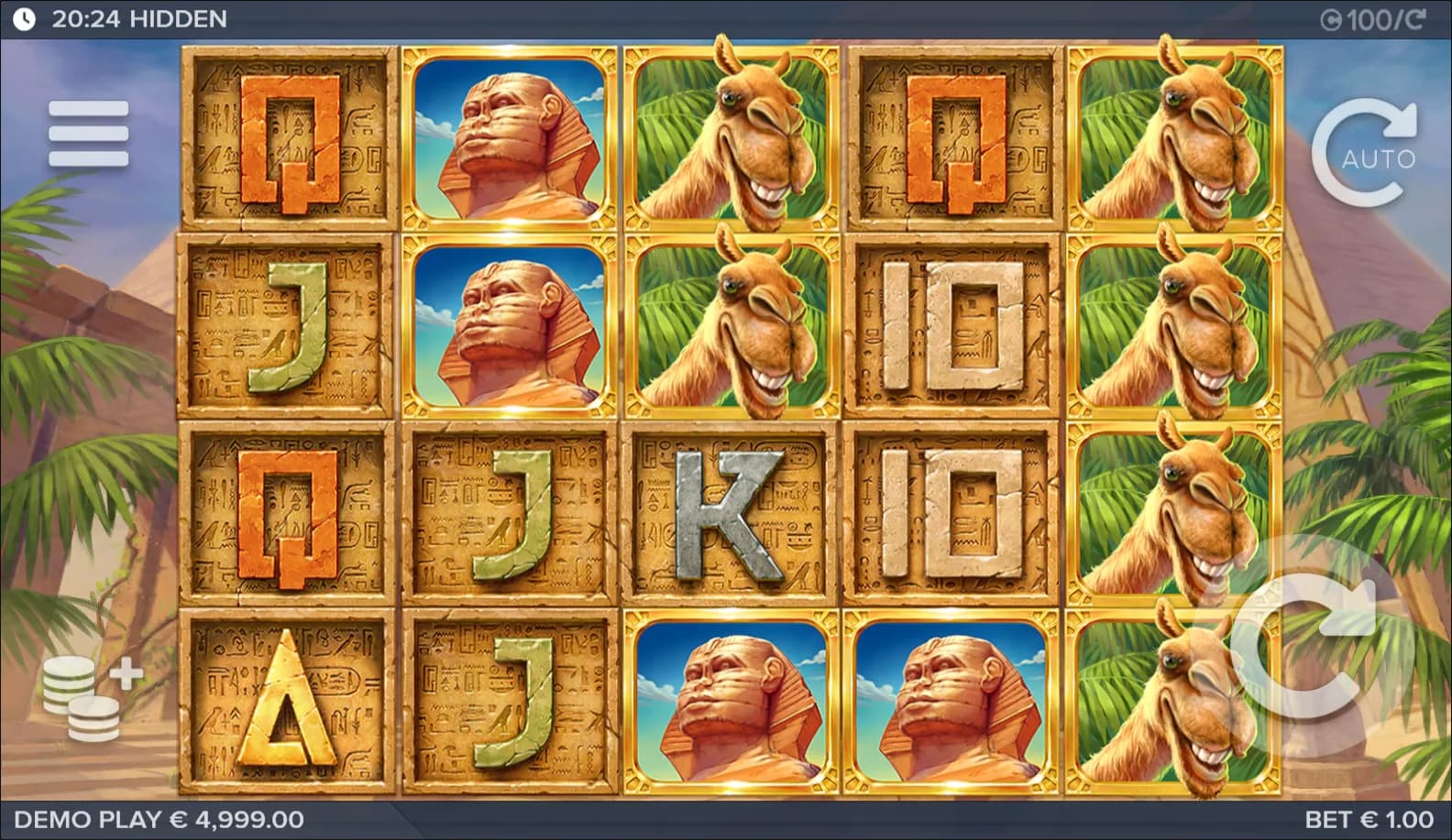 Hidden slot gameplay screenshot