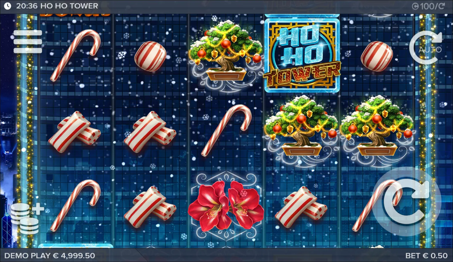 Ho Ho Tower slot gameplay screenshot
