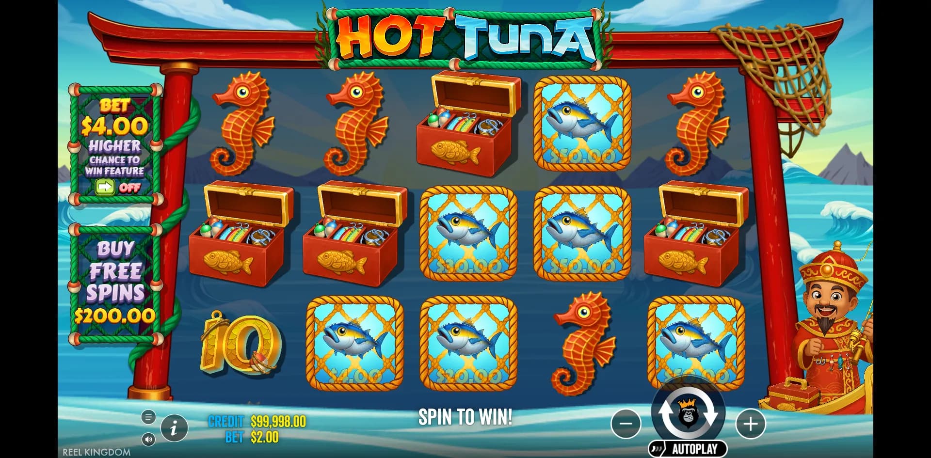 Hot Tuna slot gameplay screenshot