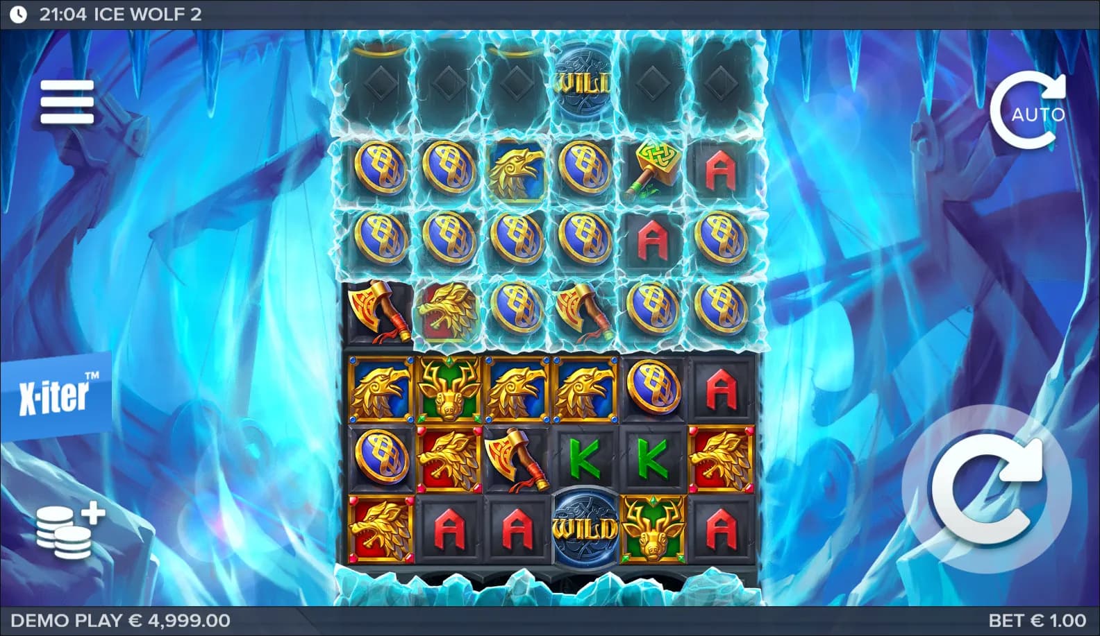 Ice Wolf 2 slot gameplay screenshot