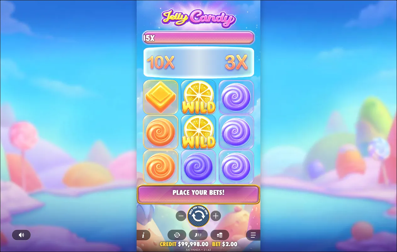 Jelly Candy slot gameplay screenshot