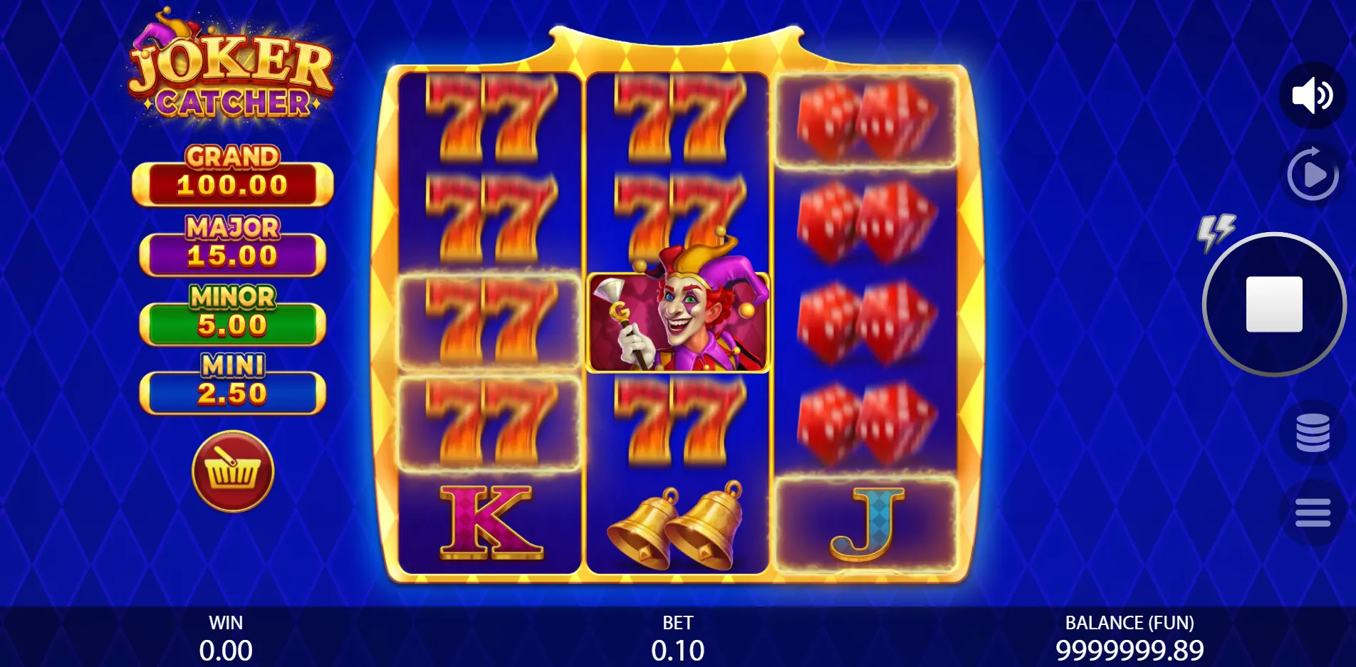 Joker Catcher slot gameplay screenshot