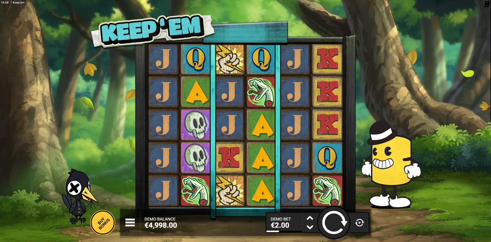 Keep 'Em slot gameplay screenshot