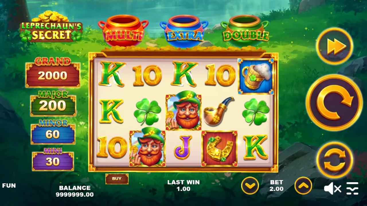 Leprechaun's Secret slot gameplay screenshot
