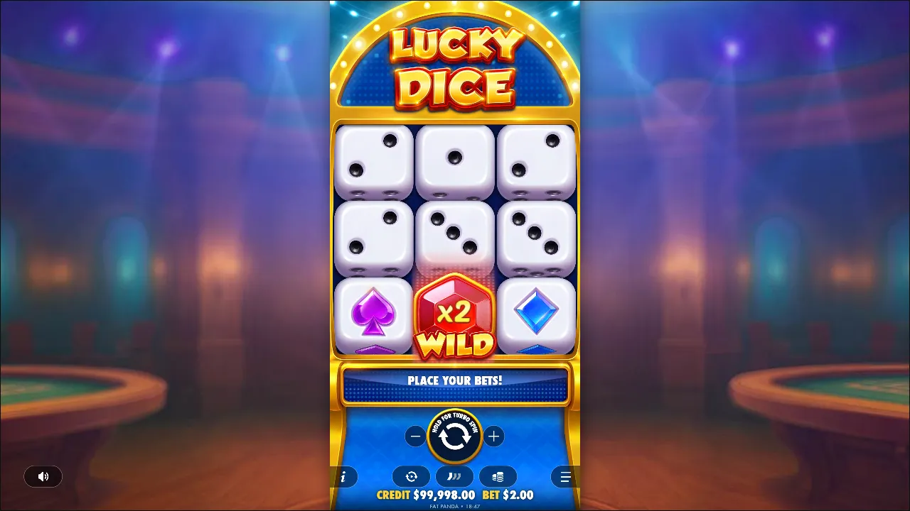 Lucky Dice slot gameplay screenshot
