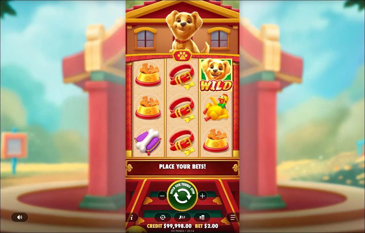 Lucky Dog slot gameplay screenshot
