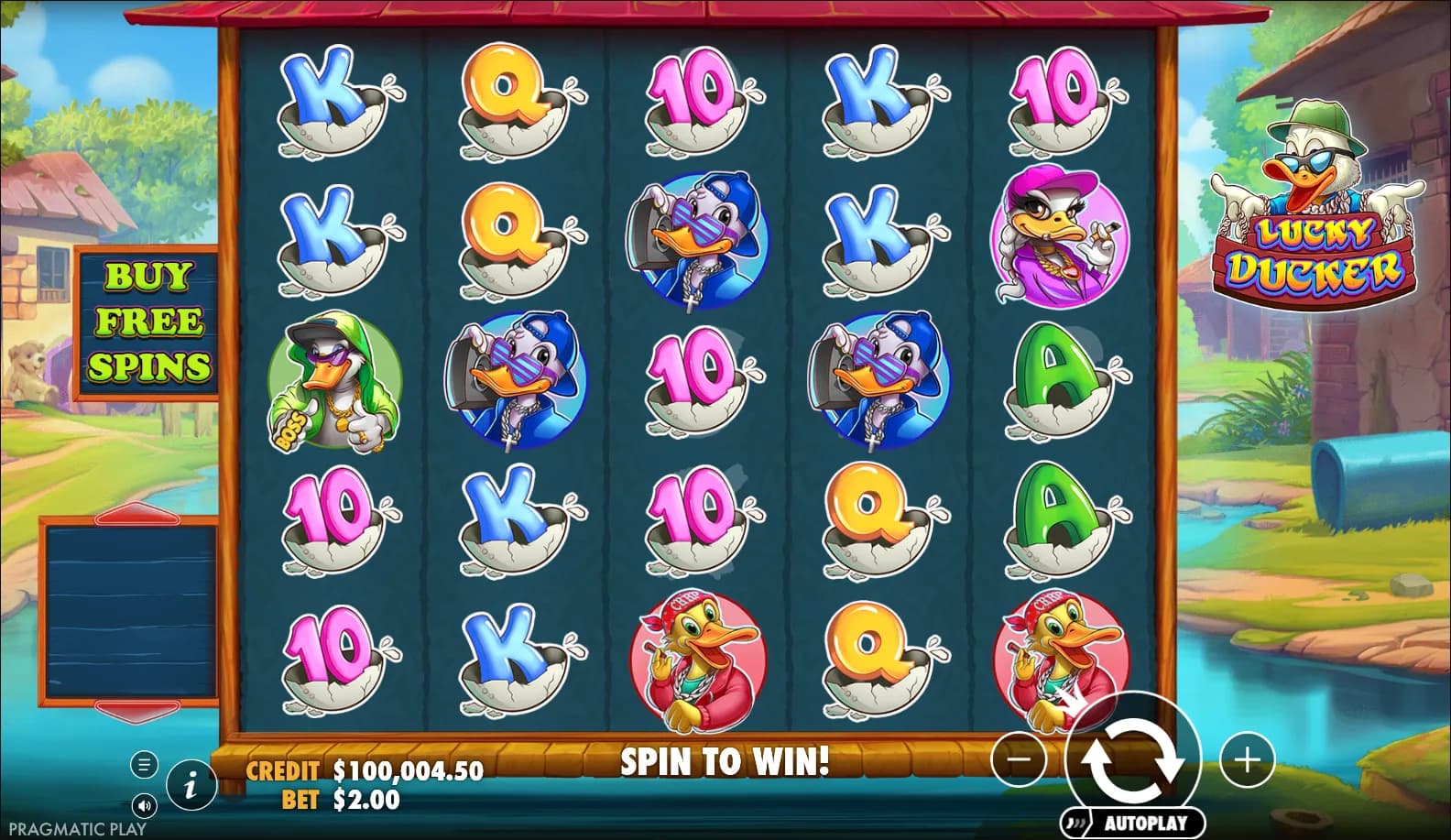 Lucky Ducker slot gameplay screenshot