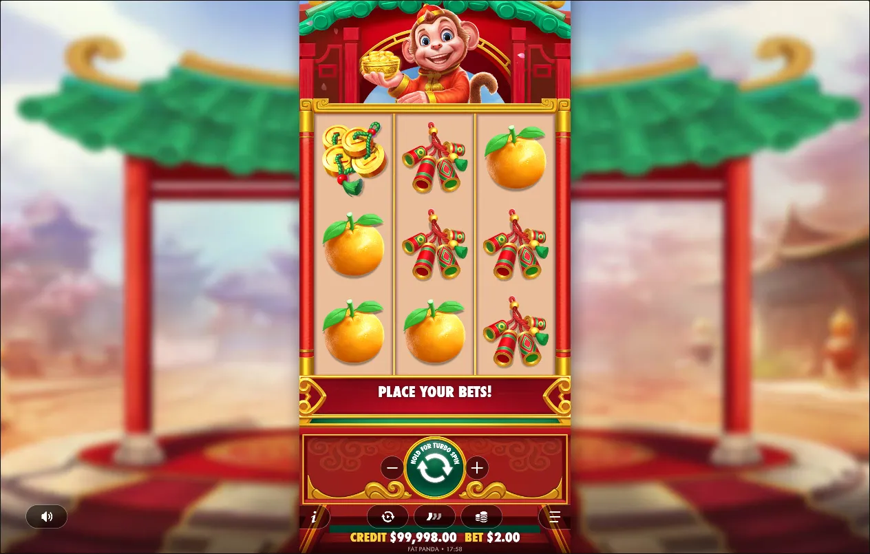 Lucky Monkey slot gameplay screenshot