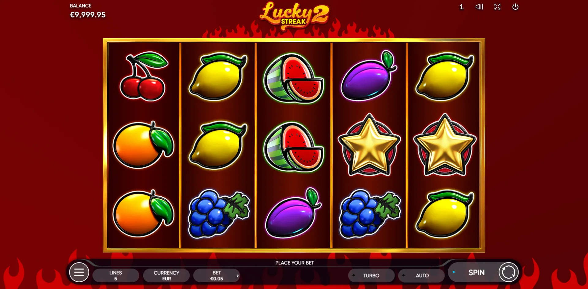 Lucky Streak 2 slot gameplay screenshot