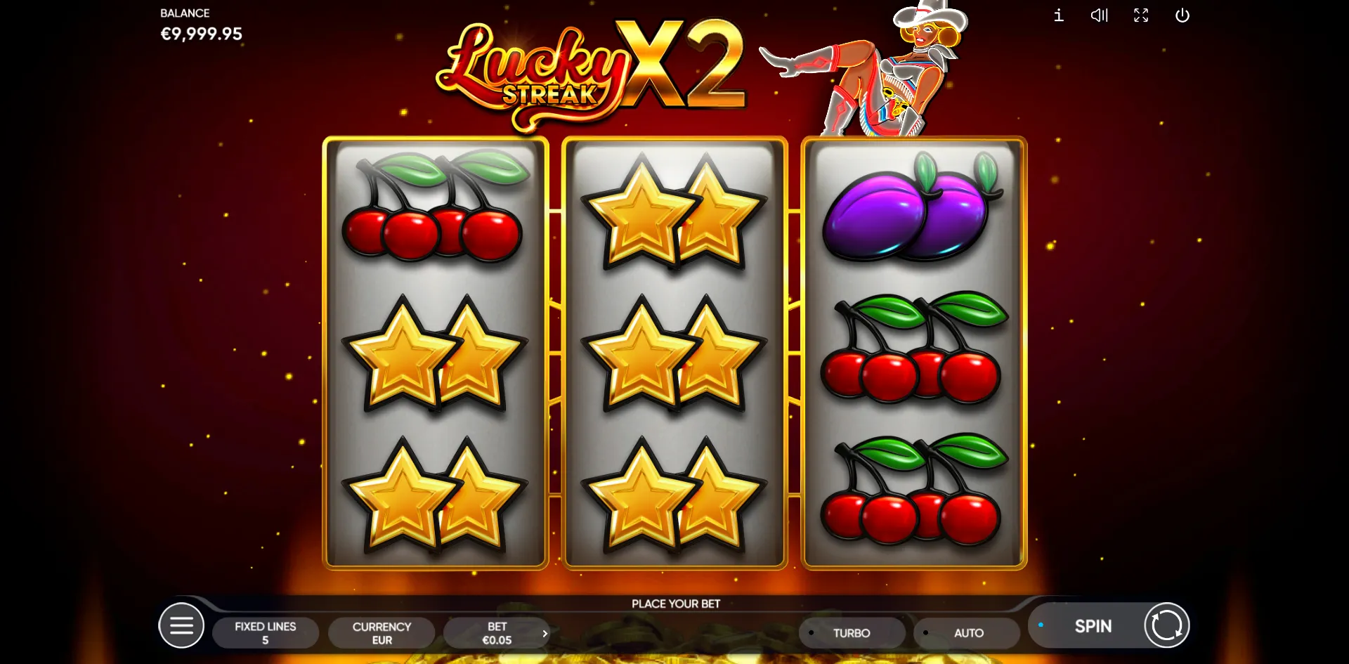 Lucky Streak X slot gameplay screenshot