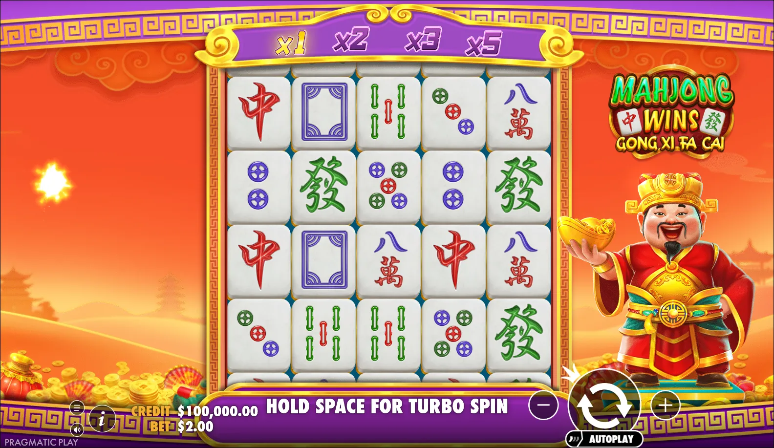 Mahjong Wins Gong Xi Fa Cai slot gameplay screenshot