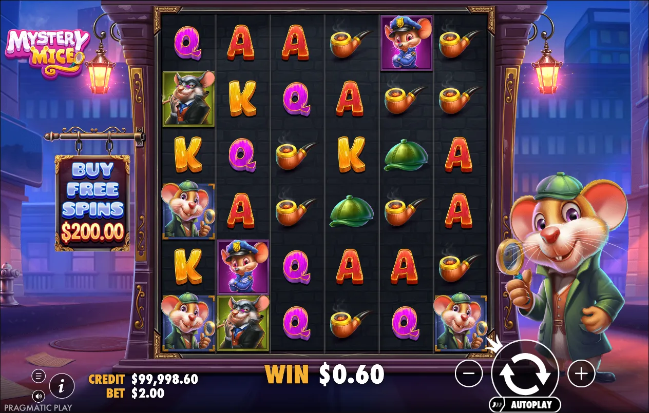 Mystery Mice slot gameplay screenshot