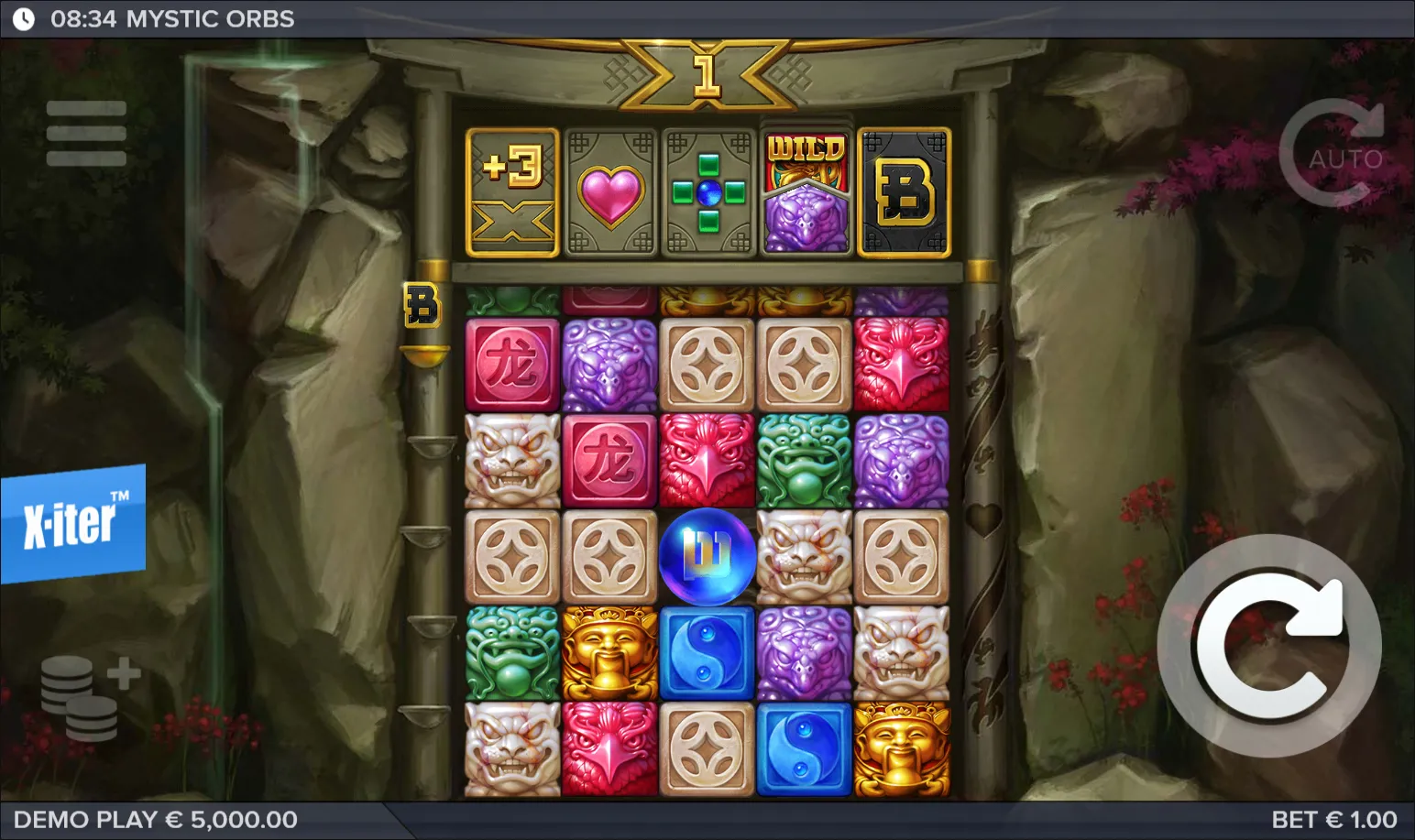 Mystic Orbs slot gameplay screenshot