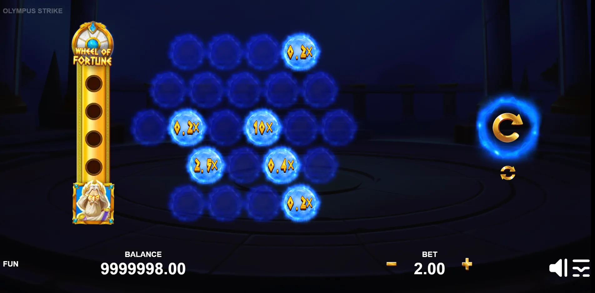 Olympus Strike slot gameplay screenshot