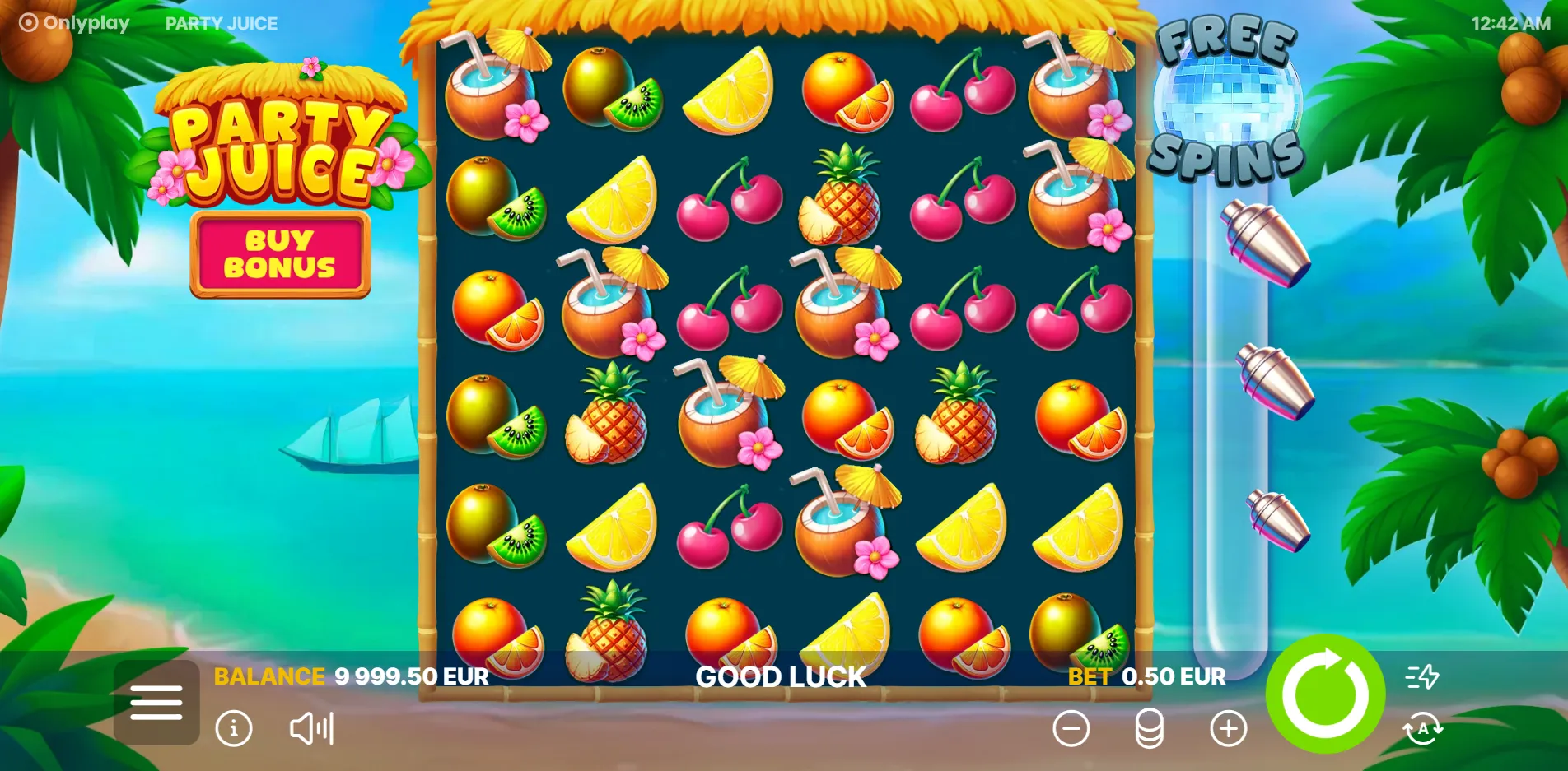Party Juice slot gameplay screenshot